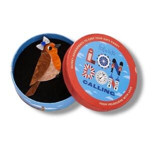 Rosie The Robin London Calling Erstwilder Bird Brooch